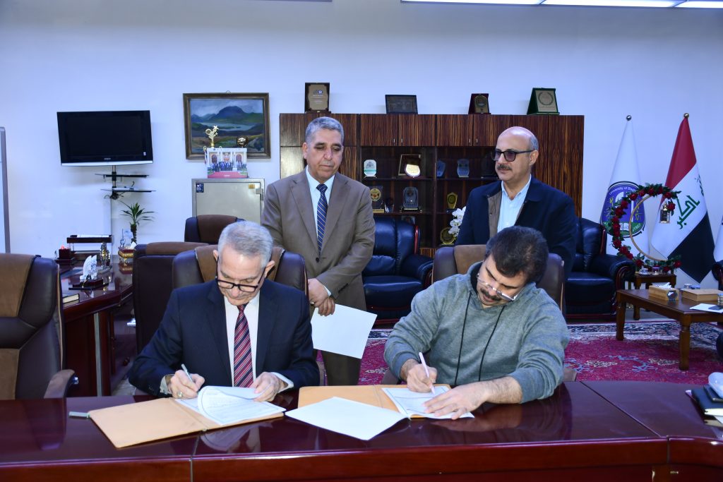 هندسة بغداد توقّع عقد تجهيز شاشات تفاعلية لتعزيز التحول الرقمي