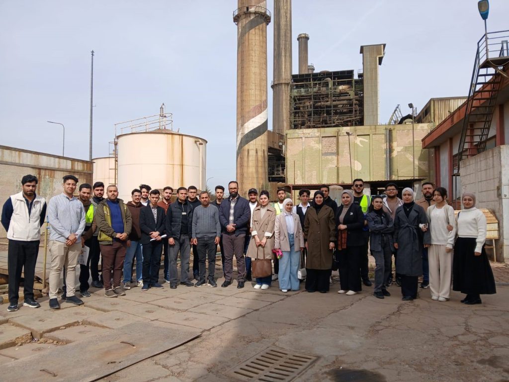 هندسة بغداد تنظم زيارة علمية لطلبة هندسة الطيران إلى محطة كهرباء الدورة الغازية