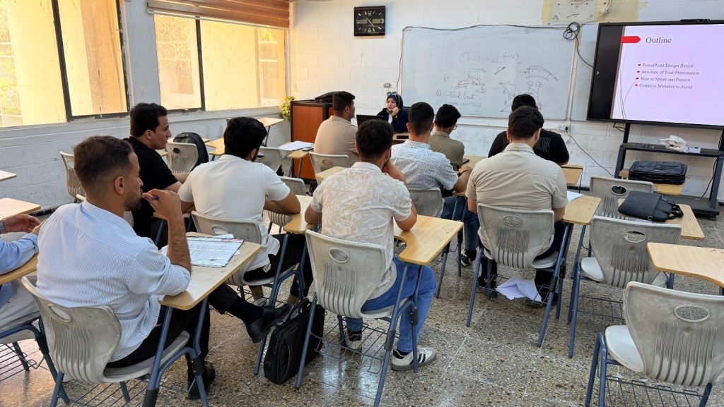 قسم الهندسة الميكانيكية ينظم ورشة عمل حول أساسيات إعداد العروض التقديمية باستخدام PowerPoint